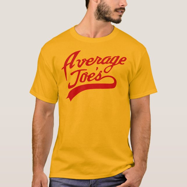 Camiseta O t-shirt dos homens engraçados de Joe médio (Frente)