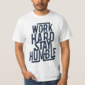 Camiseta O t-shirt dos homens humildes da estada dura do
