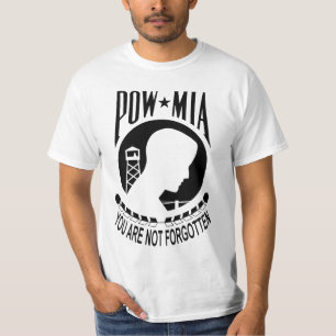 Camiseta O t-shirt dos homens invertidos MIA do PRISIONEIRO