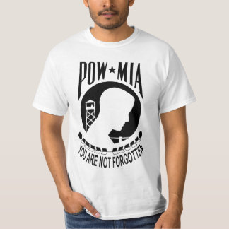 Camiseta O t-shirt dos homens invertidos MIA do PRISIONEIRO