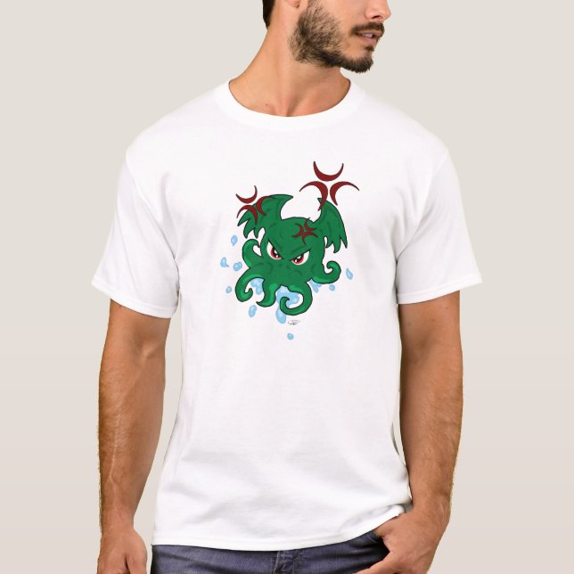 Camiseta O t-shirt dos homens irritados de Cthulhu (Frente)