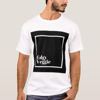 Camiseta O t-shirt dos homens nervosos do vegetariano