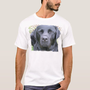 Camiseta O t-shirt dos homens pretos do cão de labrador