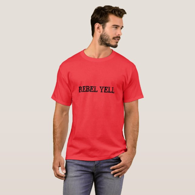 Camiseta O t-shirt dos homens rebelde do grito (Frente Completa)