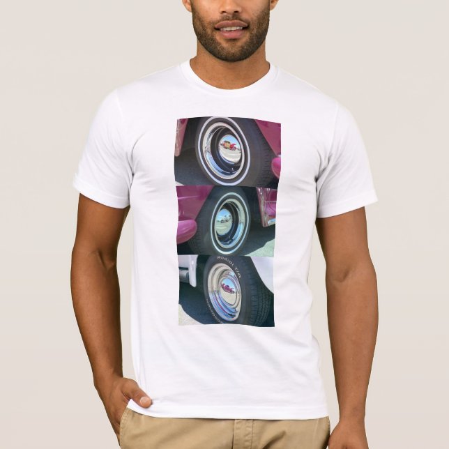 Camiseta O t-shirt dos homens refletindo das luas (Frente)