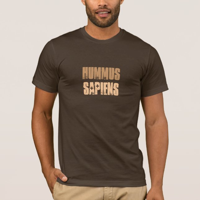 Camiseta o t-shirt dos homens - sapiens do hummus (Frente)