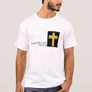 Camiseta O t-shirt dos homens transversais cristãos do