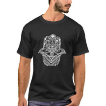 o t-shirt dos homens tribais do hamsa