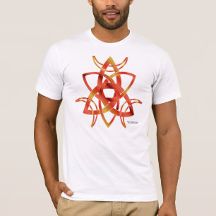 Camiseta O t-shirt dos homens triplos do nó da lua
