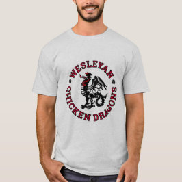Camiseta O t-shirt dos homens Wesleyan dos dragões da