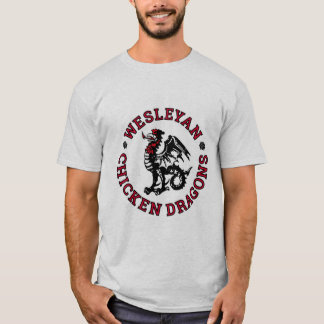 Camiseta O t-shirt dos homens Wesleyan dos dragões da
