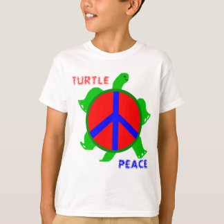 Camiseta O t-shirt dos miúdos da paz da tartaruga