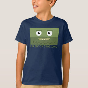 Camiseta O t-shirt dos miúdos do azul da banda do
