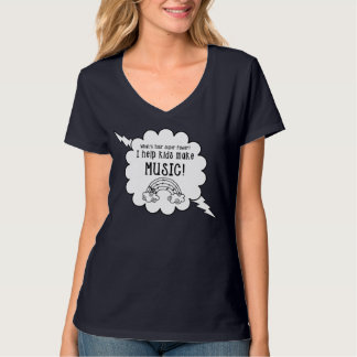 Camiseta O t-shirt dos professores de música "o que é seu