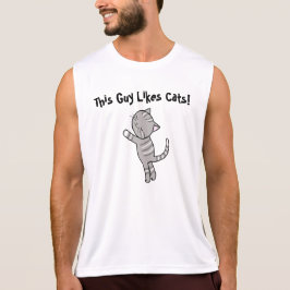 Camiseta O t-shirt engraçado do gato esta cara gosta do