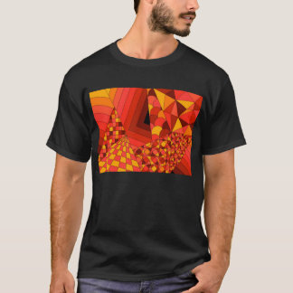 Camiseta O t-shirt escuro básico abstrato de homens