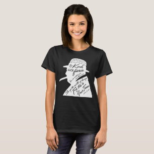 Camiseta O t-shirt escuro básico das mulheres de Churchill