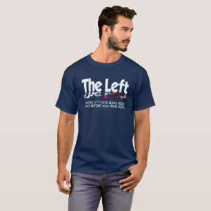 Camiseta O t-shirt escuro básico dos homens - a esquerda,