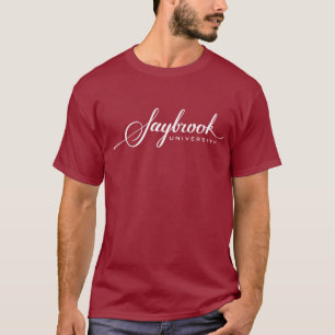 Camiseta O t-shirt escuro básico dos homens de Saybrook
