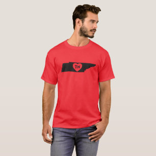Camiseta O t-shirt escuro básico dos homens eu amo o estad