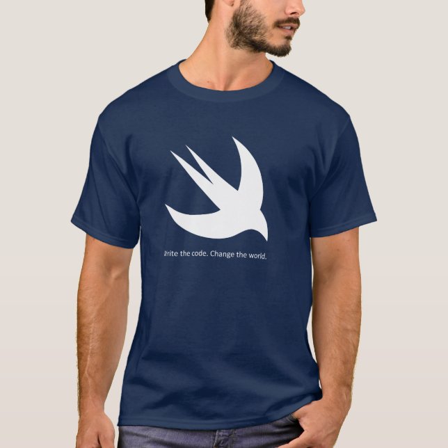 Camiseta O t-shirt escuro básico dos homens rápidos do (Frente)