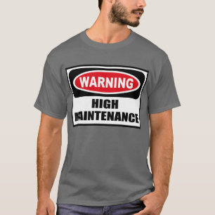 Camiseta O t-shirt escuro de advertência de homens de