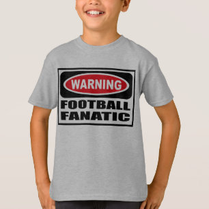 Camiseta O t-shirt FANÁTICO do miúdo de advertência do