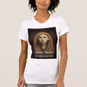 Camiseta O t-shirt gótico das mulheres de Rapunzel