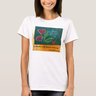 Camiseta O t-shirt/gratitude da mulher