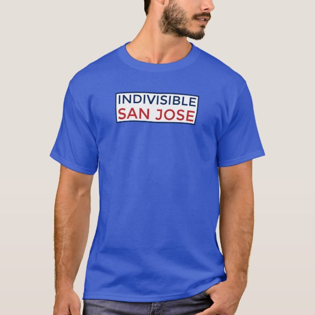 Camiseta O t-shirt indivisível dos homens de San Jose (Frente)