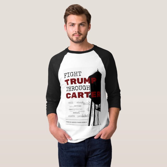 Camiseta O t-shirt indivisível dos homens redondos da rocha (Frente Completa)