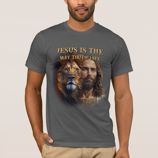 Camiseta O T-Shirt JESUS É O MODO DE VIDA DA VERDADE (Frente)