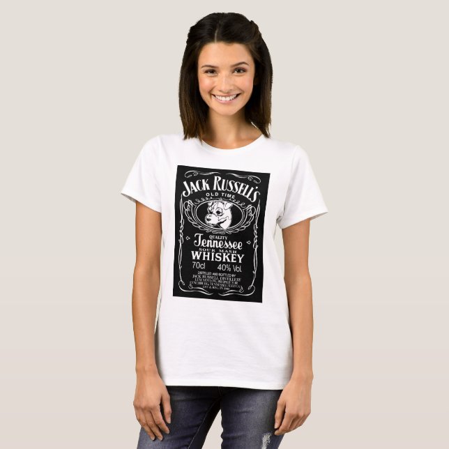 Camiseta O t-shirt legal da mulher de Jack Russell (Frente Completa)