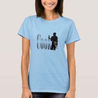 Camiseta O t-shirt leve das mulheres do cozinheiro