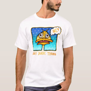 Camiseta O t-shirt leve dos homens - apenas obrigados DUCKY