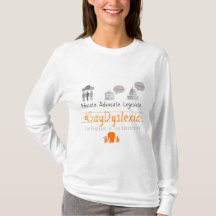 Camiseta O t-shirt Longo-Sleeved das mulheres do