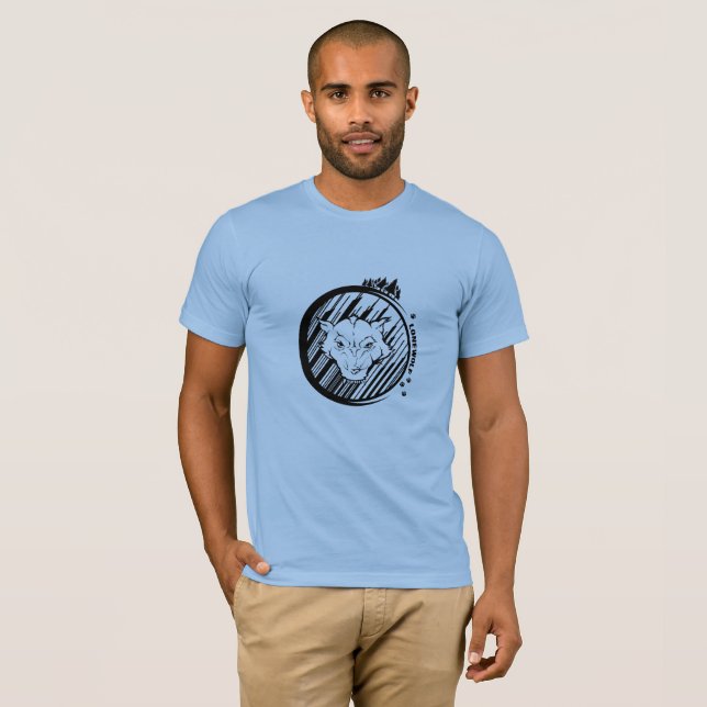 Camiseta O t-shirt macio super dos homens de Lonewolf (Frente Completa)