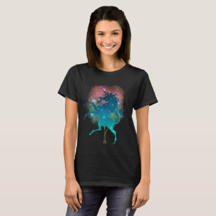 Camiseta O t-shirt mágico das mulheres da árvore e do