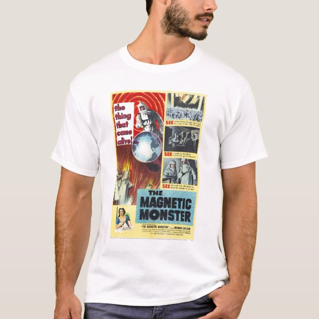 Camiseta O t-shirt magnético do monstro (Frente)
