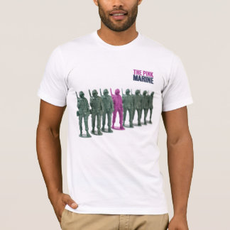 Camiseta O t-shirt marinho cor-de-rosa
