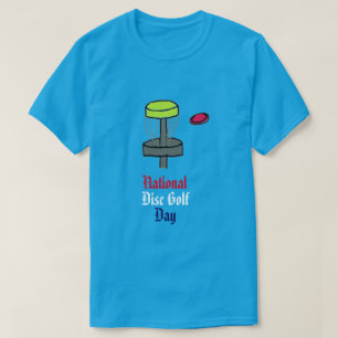 Camiseta O t-shirt nacional do dia do golfe do disco