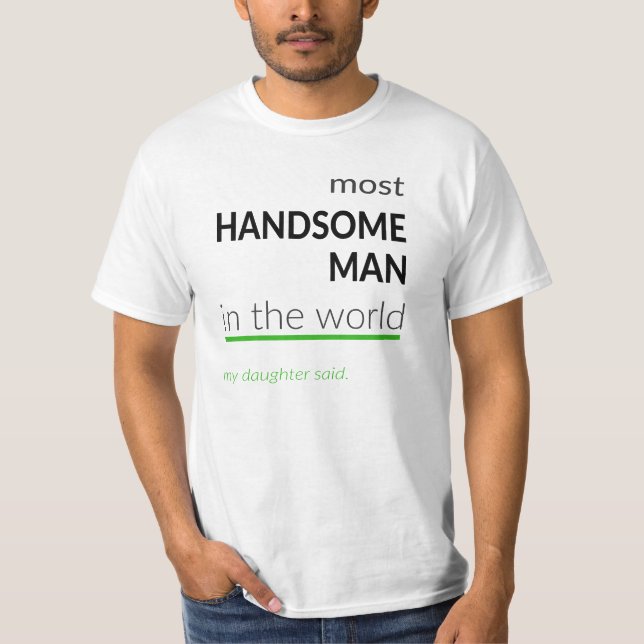 Camiseta O t-shirt o mais considerável do homem (Frente)