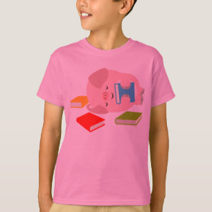 Camiseta O t-shirt pequeno dos miúdos do amante de livro