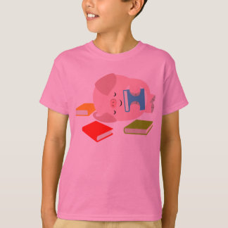 Camiseta O t-shirt pequeno dos miúdos do amante de livro
