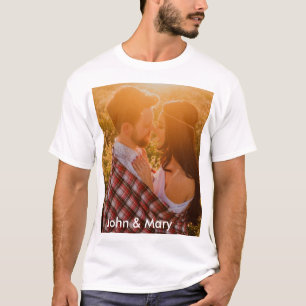 Camiseta O T-Shirt personalizado carrega a sua fotografia e
