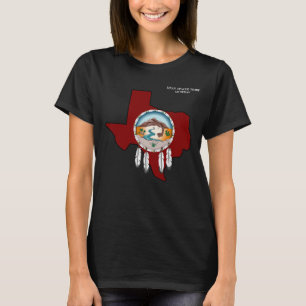 Camiseta O t-shirt preto básico das mulheres do tribo TX d