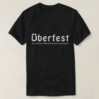 Camiseta O t-shirt preto dos homens de Überfest