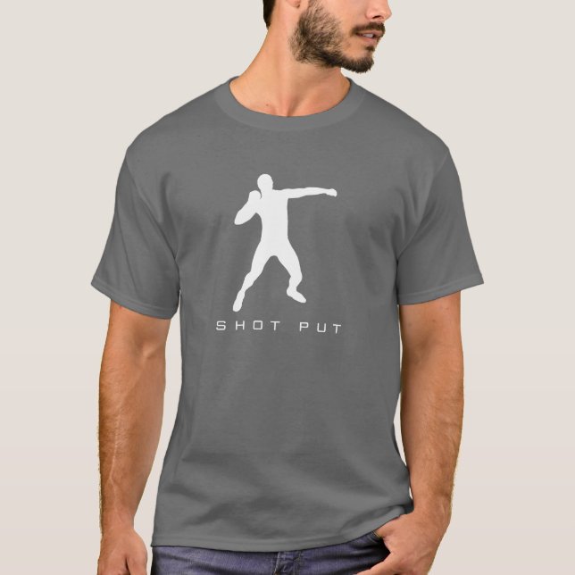 Camiseta O t-shirt psto tiro dos homens do atletismo (Frente)