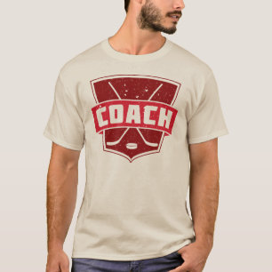 Camiseta O t-shirt retro dos homens do estilo do treinador