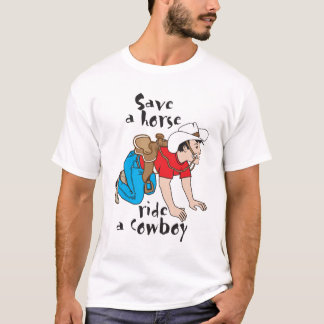 Camiseta O t-shirt, "salvar um passeio do cavalo um